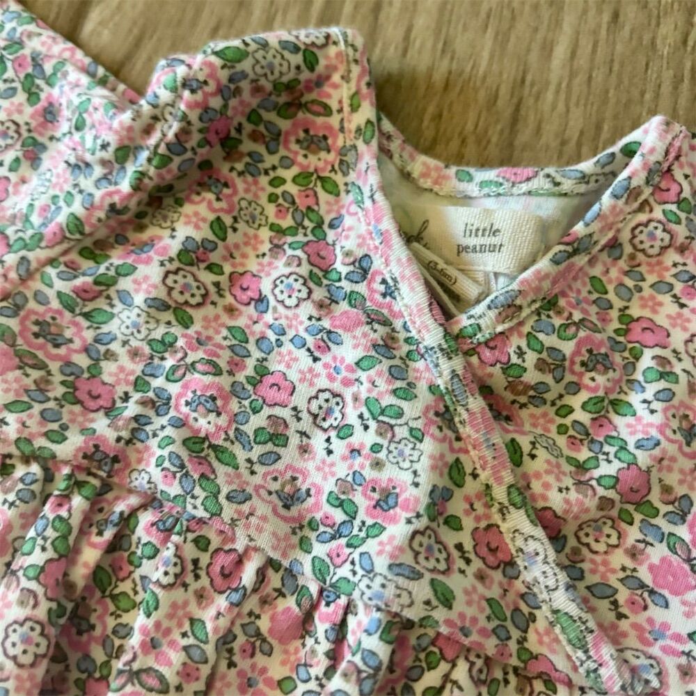 Peek Little Peanut Girls Floral Dress & Legging Set 3-6 Months Multicolor - Picture 3 of 4